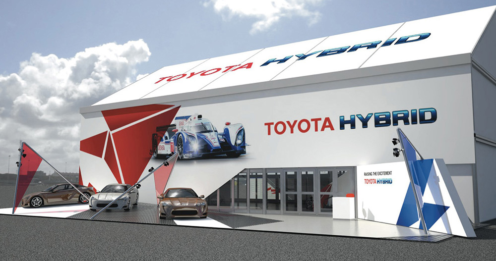 Toyota Le Mans Motor Sport Event Design + Konzept Motorhome